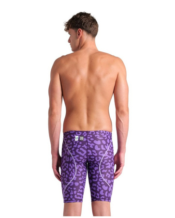 Strój startowy męski Arena Men's Powerskin ST Next Le Jammer Leopard Skin Violet