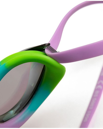 Okulary pływackie na basen Arena Python Mirror Green Violet