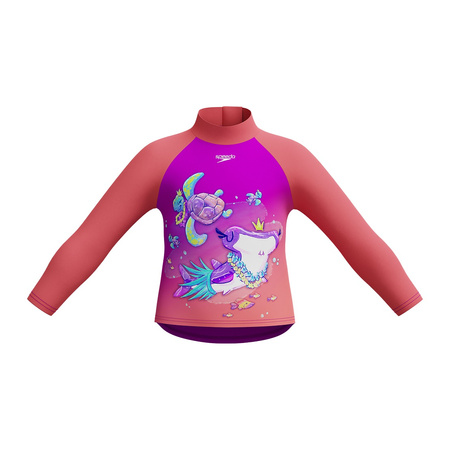 Dziecięca koszulka z długim rękawem Speedo Rash Top Pink