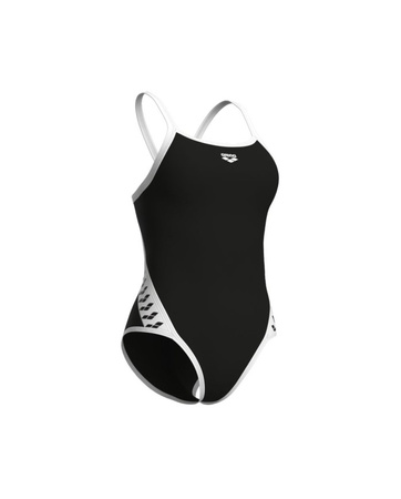 Strój kąpielowy damski Arena Women Team Icons Superfly Solid Black White