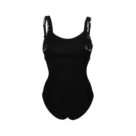 Strój kąpielowy damski Arena Women's Bodylift Francy Strap Back Black White Multi