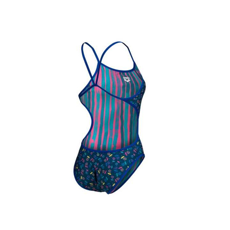 Strój kąpielowy damski Arena Women's Reversible Swimsuit Challenge Back Royal Multi
