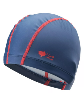 Czepek pływacki poliestrowy AquaWave Softswim Medival Blue Poppy Red