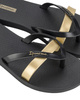 Klapki japonki damskie Ipanema Kirei Fem Black Gold