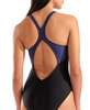 Damski strój kąpielowy Arena Women's Graphic Swimsuit V Back Black-Navy