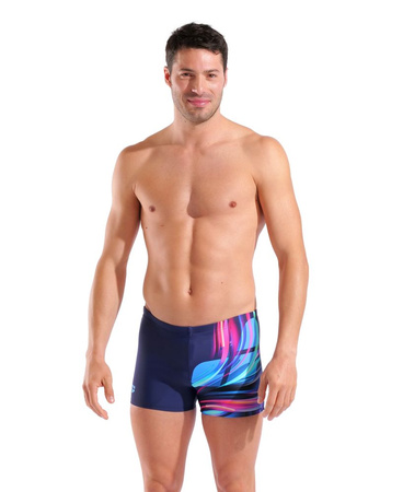 Kąpielówki bokserki męskie Arena Men's Bloom Swim Short Multi Navy-Navy