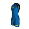Strój startowy męski kombinezon triathlonowy Arena Men's Powerskin Carbon Speedsuit Rear Zip Fast Blue Grey