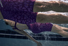Strój startowy damski Arena Women's Powerskin Carbon Air2 Le Open Back Leopard Skin Violet