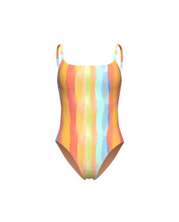 Strój kąpielowy damski Arena Women's Tie BackWater Print Swimsuit Multistrips
