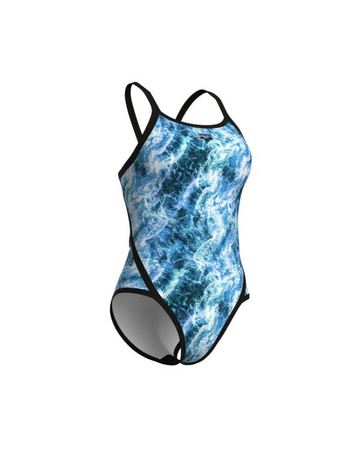 Strój kąpielowy damski Arena Women's Pacific Superfly Back Black Blue