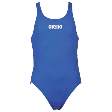 Strój kąpielowy dziewczęcy Arena Girl's Solid Swim Tech Royal White