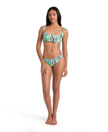 Strój kąpielowy damski dwuczęściowy Arena Women's Bikini Bralette Allover Zebra