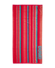 Ręcznik kąpielowy plażowy Arena Beach Towel Multistripes II Fluo Red Water Calypso Coral