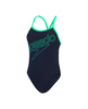 Strój kąpielowy damski Speedo Hyper Boom Turnback Navy Green