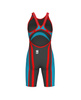 Strój startowy damski Arena Powerskin Carbon Core Flex Open Back Turquoise Metallic