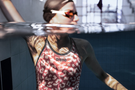ARENA STRÓJ STARTOWY WOMEN'S POWERSKIN CARBON AIR2 LE OB LEOPARD SKIN GERANIUM