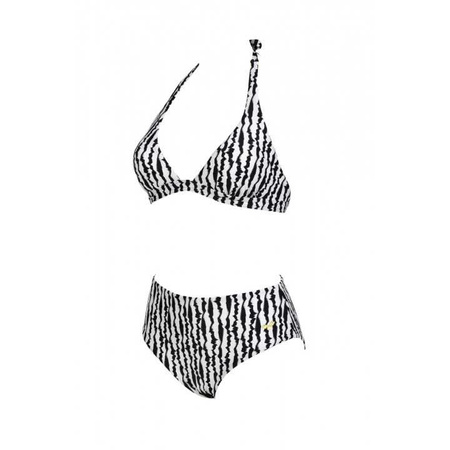 Strój kąpielowy damski Arena Halterneck Black Multi