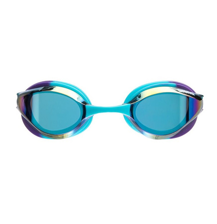 Okulary pływackie dla dzieci Arena Junior Python Mirror Emerald Peacock Plum