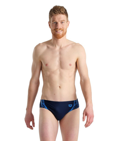 Kąpielówki slipy męskie Arena Men's Briefs Graphic Navy