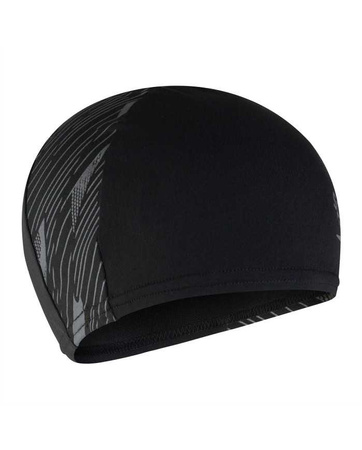 SPEEDO AKCESORIA PŁYWACKIE UNISEX BOOM ENDURANCE   CAP BLACK/GREY 8-1395516763 ONE SIZE