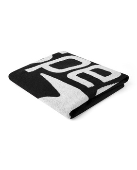 Ręcznik bawełniany na basen plażę Speedo Logo Towel Black White