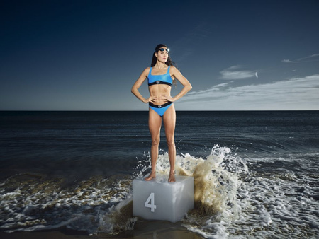 Strój kąpielowy damski dwuczęściowy Arena Women's Logo Tape Bikini Bralette Blue China