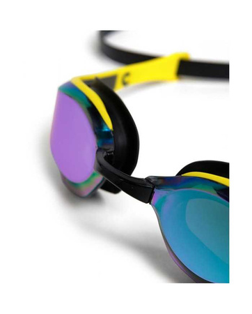 Okulary pływackie treningowe Arena Cobra Edge Swipe Mirror Emerland Yellow Black