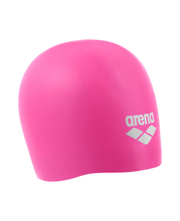 Czepek pływacki silikonowy Arena Long Hair Cap Shocking Pink White