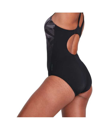 Strój kąpielowy damski Speedo Hyperboom Placement Black Grey