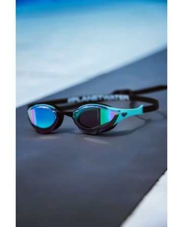 Okulary pływackie Arena Cobra Edge Swipe Mirror Emerald Peacock Black