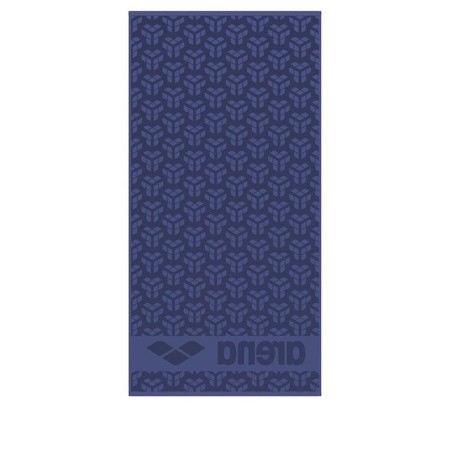 Bawełniany ręcznik na basen trening plażę uniwersalny Arena Monogram Navy 180x90
