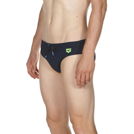 Kąpielówki slipy męskie Arena Men's Sunf Aded Brief Navy Shiny Green