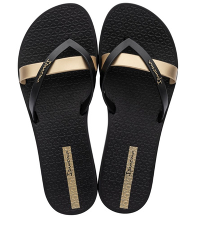Klapki japonki damskie Ipanema Kirei Fem Black Gold