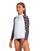 Koszulka na basen plażę pływanie dla dziewczynek Arena Rash Vest White