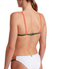 Strój kąpielowy damski Arena Women's Pro File Bikini Triangle White Sage Calypso Coral