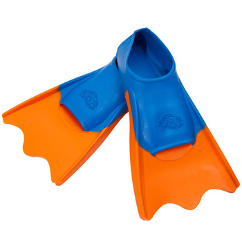Płetwy treningowe dziecięce na basen krótkie Flipper Orange Blue