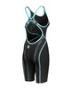 Strój startowy damski Arena Women's Powerskin Primo Sl Open Back Black Teal