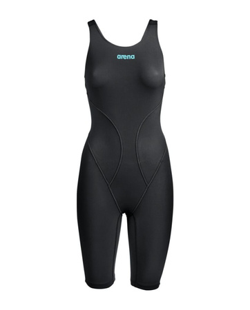 Strój startowy pływacki damski Arena Woman's Powerskin Impulso Open Back Black Teal