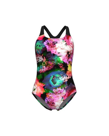 Strój kąpielowy damski Arena Women's Swim Pro Back Roseland Black Multi