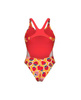 Strój kąpielowy damski Arena Women's Strawberry Swim Tech Back Fluo Red Orange Multi