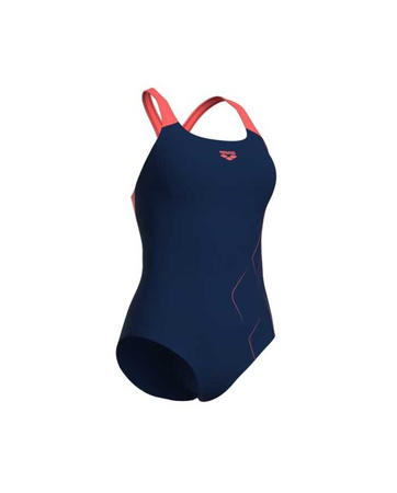 Strój kąpielowy damski Arena Women's Dive Swim Pro Back Navy Calypso Coral