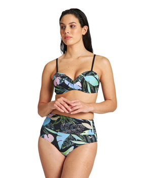 Strój kąpielowy damski Arena Women's Cecilia Two Pieces Black Multi Black