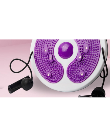 Deska twist board do ćwiczeń Twist Waist Disc Balance 27,5 x 4,5 cm Purple