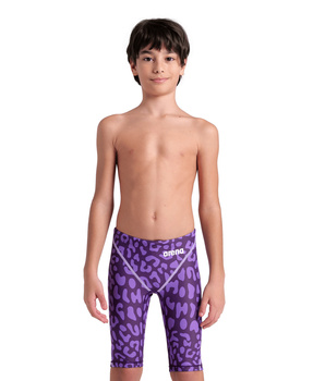 Strój startowy chłopięcy Arena Boy's Powerskin St Next Le Jammer Junior Leopard Skin Violet