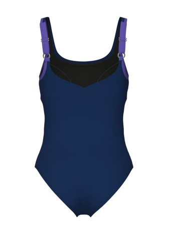 Strój kąpielowy damski Arena Women's Bodylift Rosa Wing Back Navy Violet