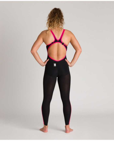 Damski strój startowy Arena Women's Powerskin E-Evo Ow Fbllob Black Fluo Yellow