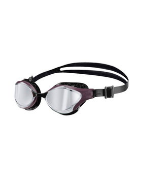 Okulary do pływania na basen unisex Arena Air Bold Swipe Mirror Silver Red Wine