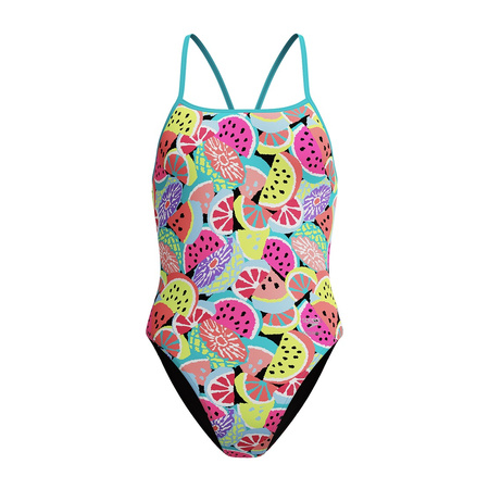 Strój kąpielowy jednoczęściowy damski na basen Speedo Printed Turnback Multi