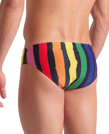 Spodenki kąpielowe dla mężczyzn slipy kąpielówki na basen Arena Painters Stripe