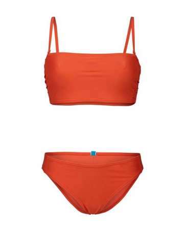 Strój kąpielowy damski Arena Women's Team Stripes Calypso Coral